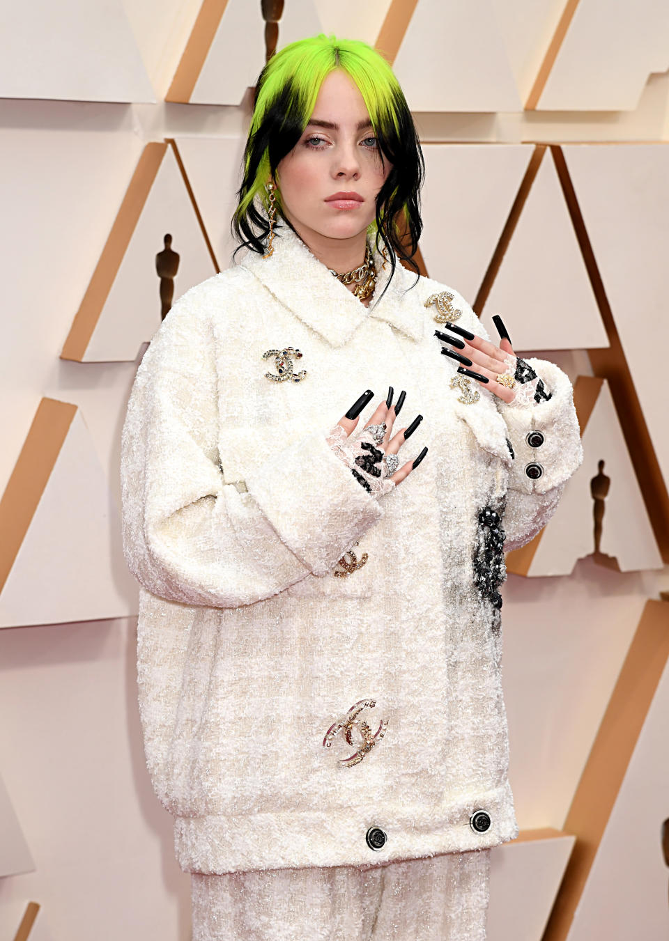 Billie Eilish attends the 92nd Annual Academy Awards at Hollywood and Highland on February 09, 2020 in Hollywood, California. 