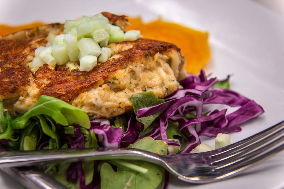 Crab cake from Barnhill's Café, Bar & Grill in Flagler Beach.