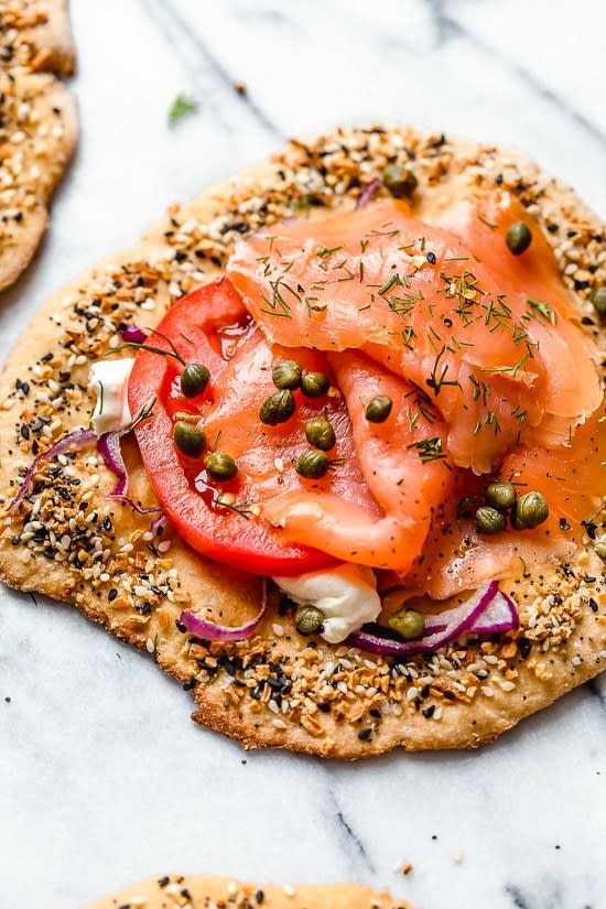 A Smoked Salmon Breakfast Flatbread