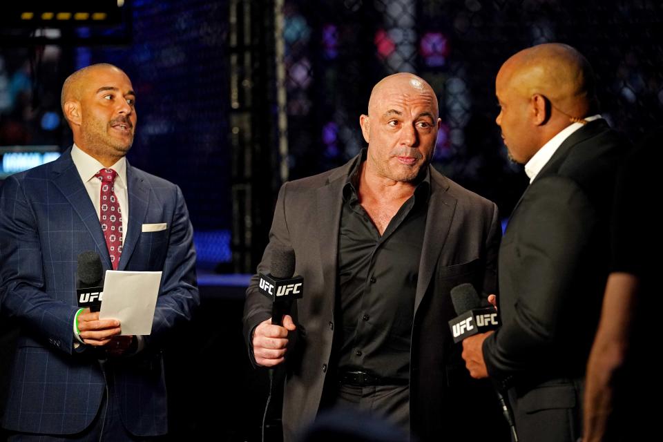 Podcaster Joe Rogan caused headaches for Spotify from spewing misinformation about the coronavirus and the unearthing of past racial epithets.