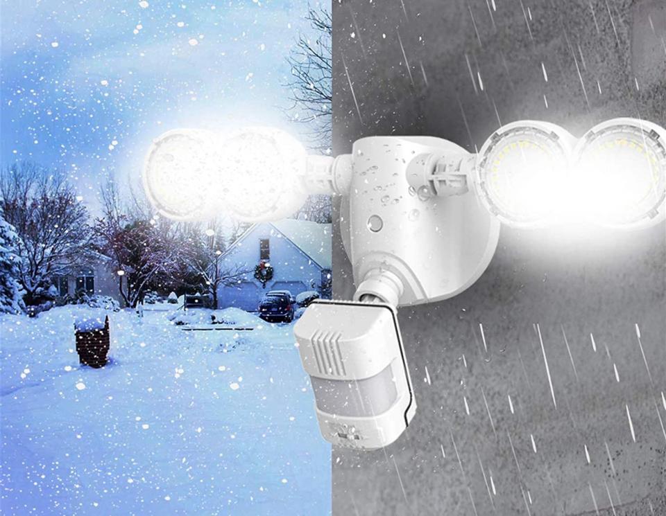 Upgrade your home's security with the SANSI LED Security Light. Image via Amazon.