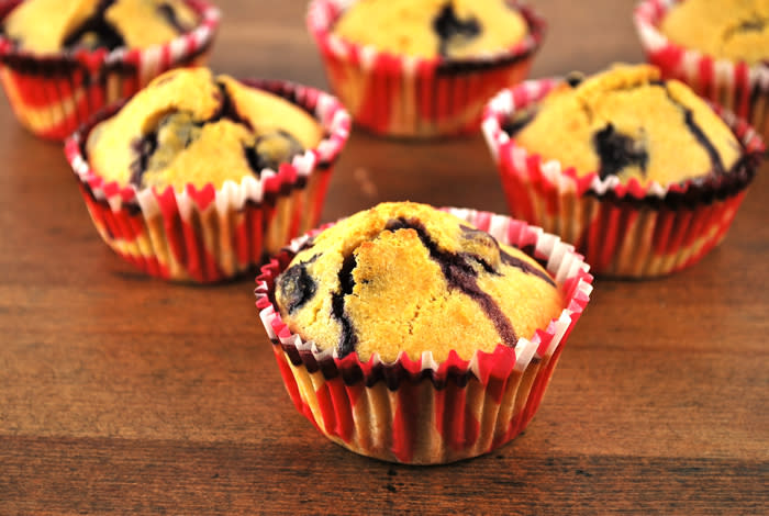 Cornbread Blueberry Muffins