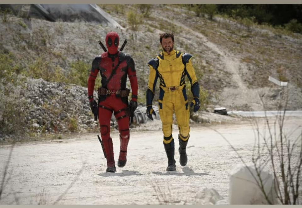 Ryan Reynolds shared the first image from Deadpool showing his character with High Jackman's Wolverine. (VanCityReyolds/Instagram)