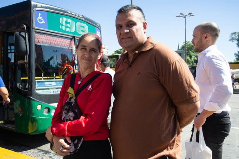 Gabriel Balbuena, junto a su esposa, Patricia Rosto