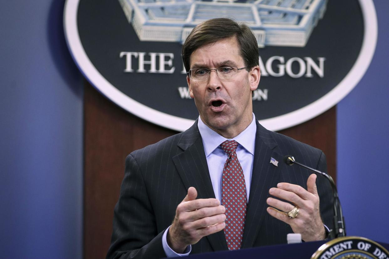 Defence secretary Mark Esper chief of staff will leave at the end of the month: Getty