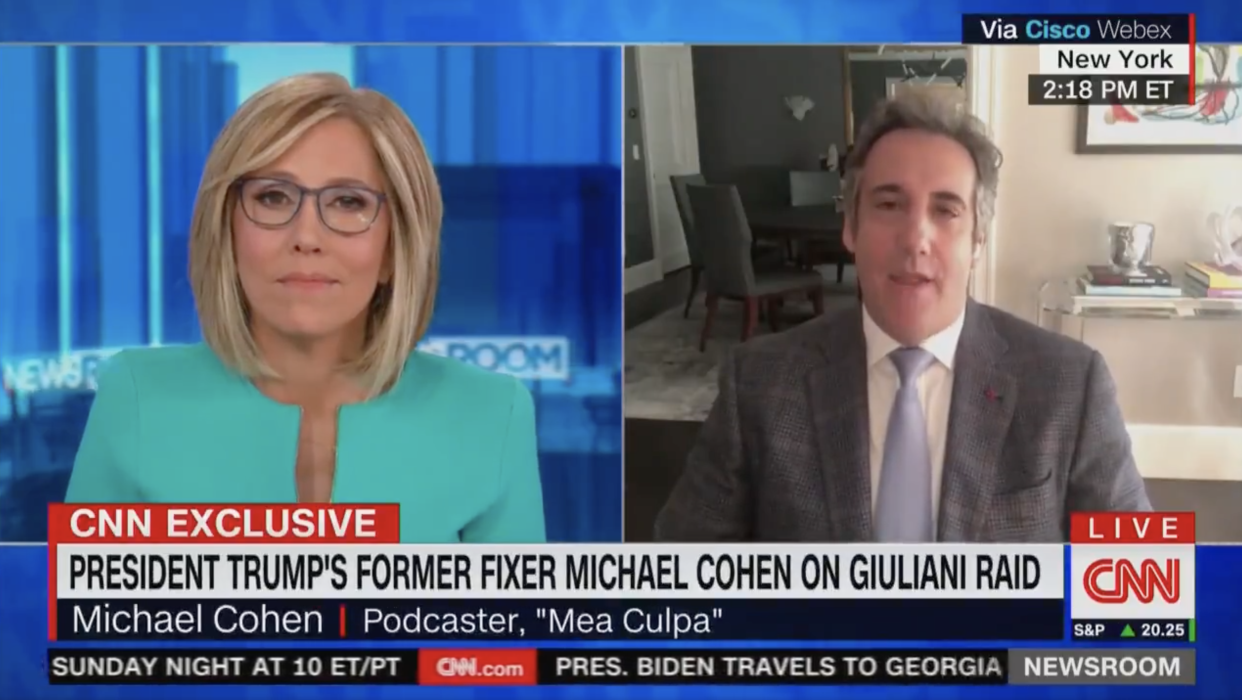 <p>Former Trump lawyer Michael Cohen issues a dire warning to Rudy Giuliani on CNN</p> (CNN)