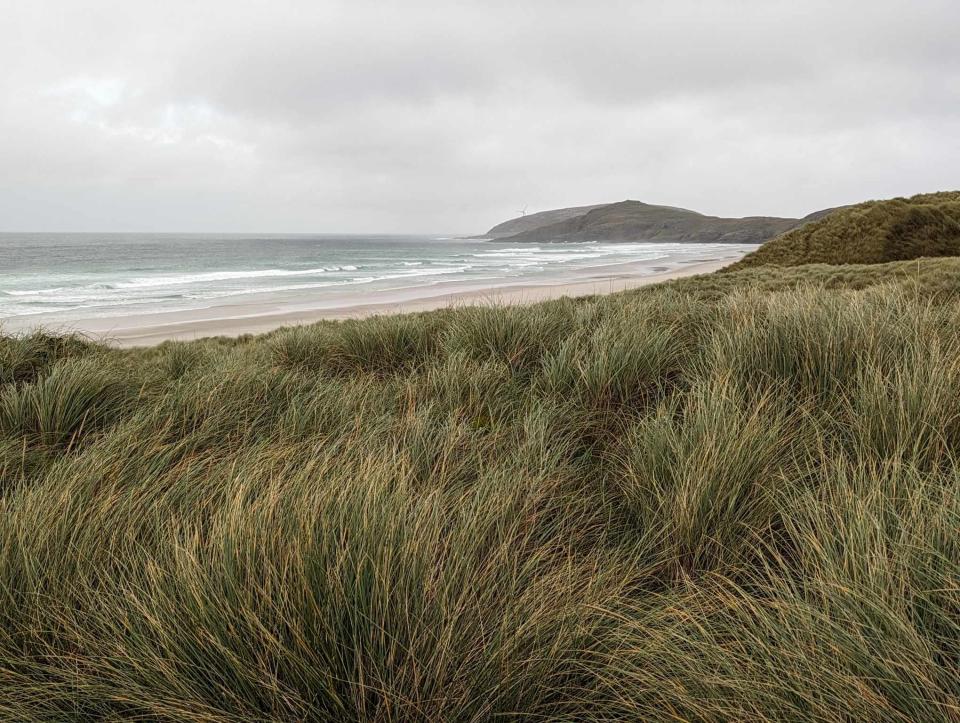 The beach at Barra Airport