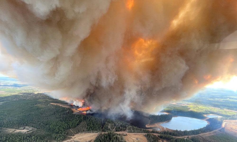 <span>Photograph: Alberta Wildfire/Reuters</span>