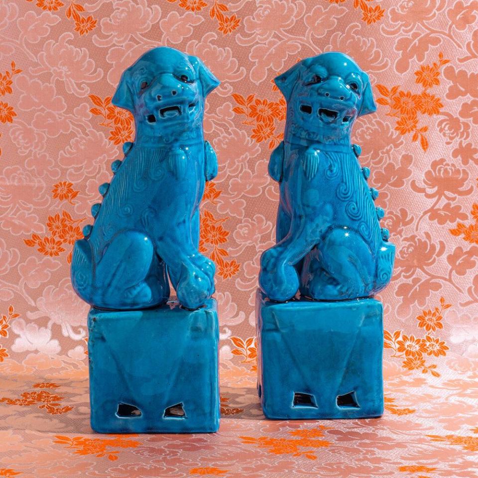 10) Turquoise Fu Dogs