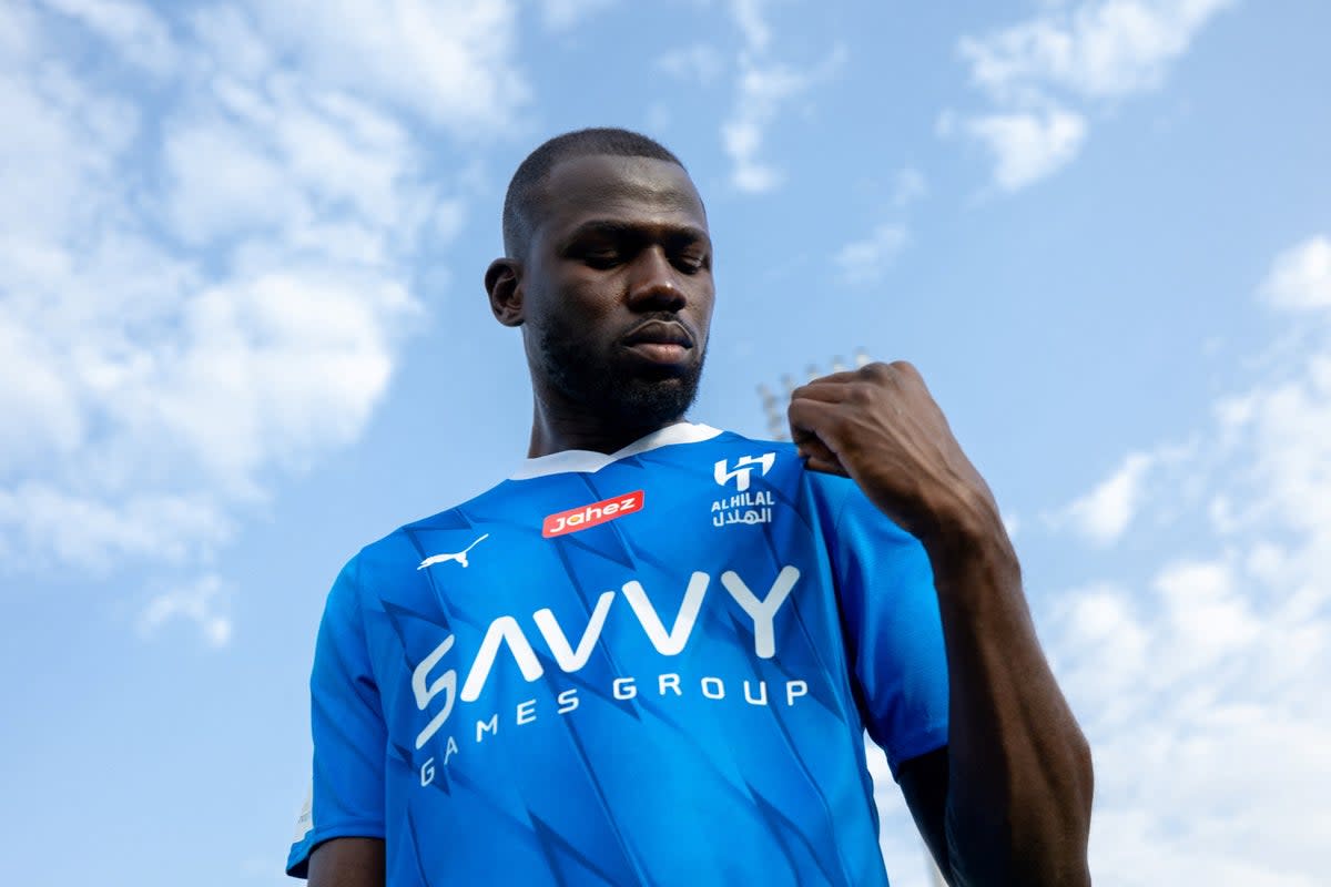 Parting shot: Kalidou Koulibaly has left Chelsea for Al-Hilal  (VIA REUTERS)