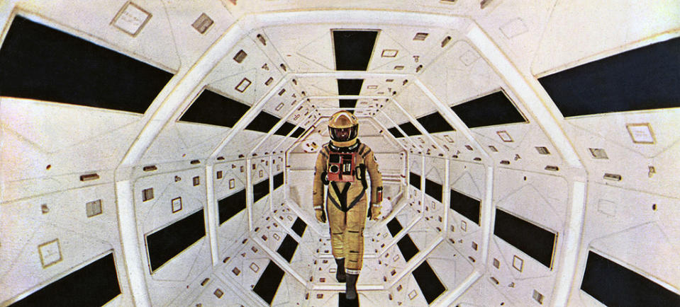 <a href="http://movies.yahoo.com/movie/2001-a-space-odyssey/" data-ylk="slk:2001: A SPACE ODYSSEY;elm:context_link;itc:0;sec:content-canvas" class="link ">2001: A SPACE ODYSSEY</a> (1968) <br>Directed by: <span>Stanley Kubrick</span> <br> Starring: <span>Keir Dullea</span>, <span>Gary Lockwood</span> and <span>William Sylvester</span>