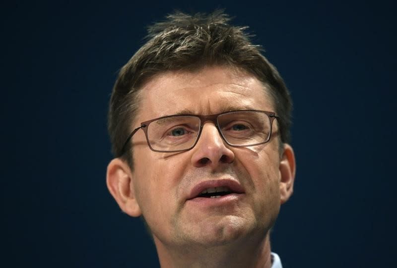 Britain's Business Secretary Greg Clark speaks at the Conservative Party conference in Birmingham, Britain October 3, 2016. REUTERS/Toby Melville/File Photo