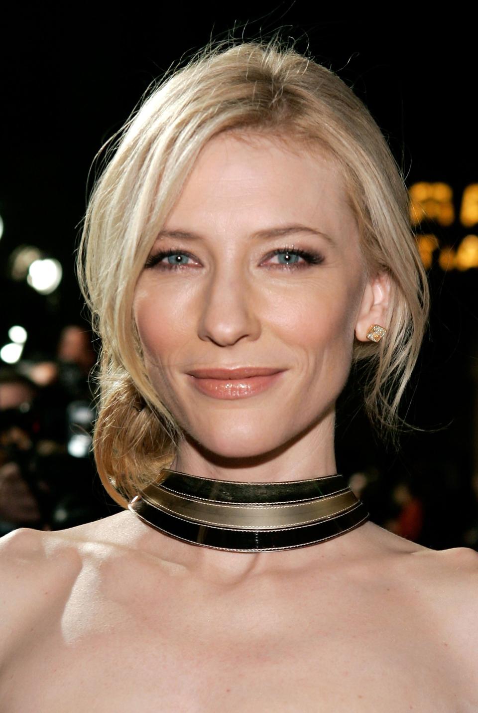 <p>Cate Blanchett arrives at the premiere of Warner Bros. <em>The Good German</em> held at the Egyprian Theatre on Dec. 4, 2006, in Hollywood. (Photo: Vince Bucci/Getty Images) </p>