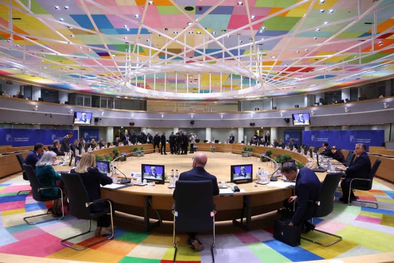 A general view of the Special European Council meeting in Brussels. Dario Pignatelli/European Council/dpa