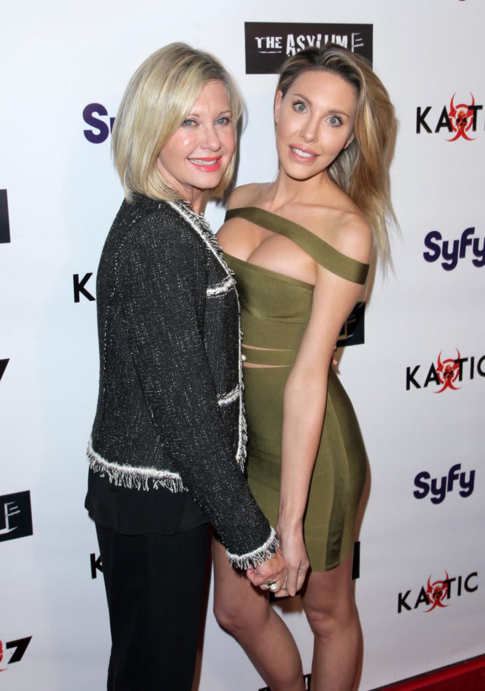 Chloe Lattanzi has revealed a very famous Hollywood icon introduced her parents Olivia Newton-John and Matt Lattanzi back in 1980. She is pictured here with her mother last year. Source: Getty