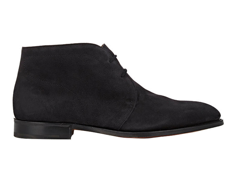Try a suede chukka boot with a suit. 