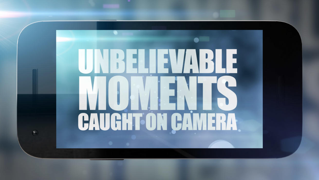 From MultiStory Media

UNBELIEVABLE MOMENTS CAUGHT ON CAMERA
Ep2 
Tuesday 28th September 2021 on ITV 

Pictured; Logo

This new episode of Unbelievable Moments Caught On Camera features more jaw dropping footage filmed by members of the public. Alexander Armstrong narrates video clips from across the globe, as those behind the fascinating stories share their memories of these once-in-a-lifetime experiences. From the dramatic moment a man in danger of being swept over a steep waterfall is rescued from a fast-flowing icy river, to the family whose home was invaded by thousands of birds, the programme is filled with incredible, life-changing events, all of them captured on camera.

(C) Multistory Media 

For further information please contact Peter Gray
 peter.gray@itv.com 07831 460 662

This photograph is copyright  Multistory Media and can only be reproduced for editorial purposes directly in connection with the programme UNBELIEVABLE MOMENTS CAUGHT ON CAMERA or ITV. Once made available by the ITV Picture Desk, this photograph can be reproduced once only up until the Transmission date and no reproduction fee will be charged. Any subsequent usage may incur a fee. This photograph must not be syndicated to any other company, publication or website, or permanently archived, without the express written permission of ITV Picture Desk. Full Terms and conditions are available on  
www.itv.com/presscentre/itvpictures/terms



