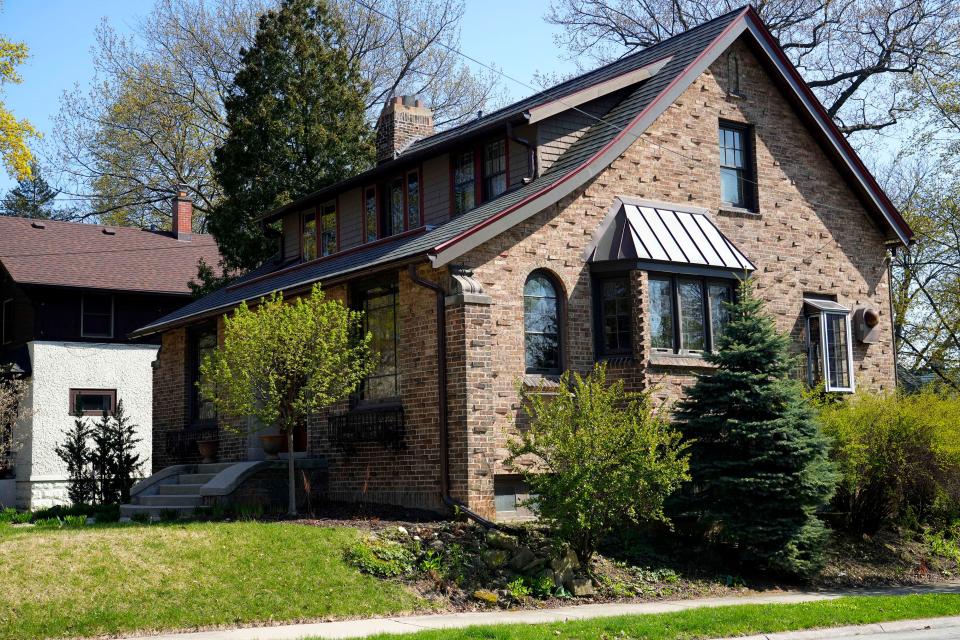 The 1911 Bay View home of Sarah Frecska is seen April 27. It has about 2,000 square feet, including four bedrooms. Some call the home Tudor, while others say it's a bungalow. She calls it a "Hansel and Gretel home."