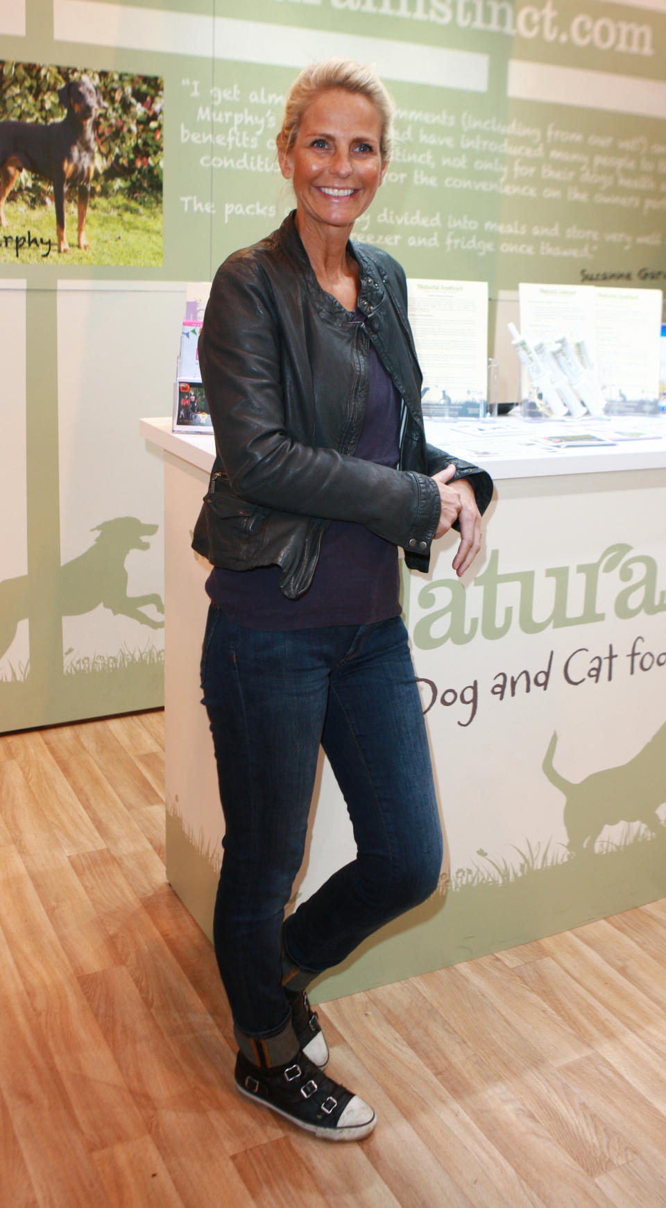 BIRMINGHAM, UNITED KINGDOM - MARCH 08: Ulrika Jonsson arrives at the Natural Instinct stand on Day four of Crufts Day four of Crufts 2015 held at the NEC Birmingham on March 08, 2015 in Birmingham, England.  PHOTOGRAPH BY Graham Stone / Barcroft Media (Photo credit should read Graham Stone / Barcroft Media via Getty Images)