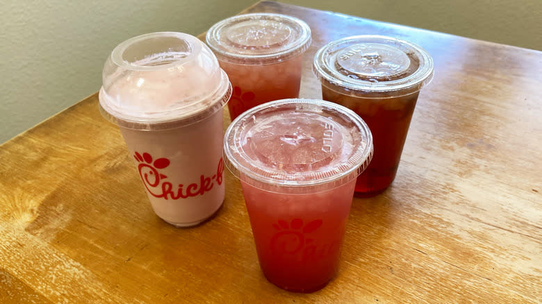 Cherry Berry Drinks on table