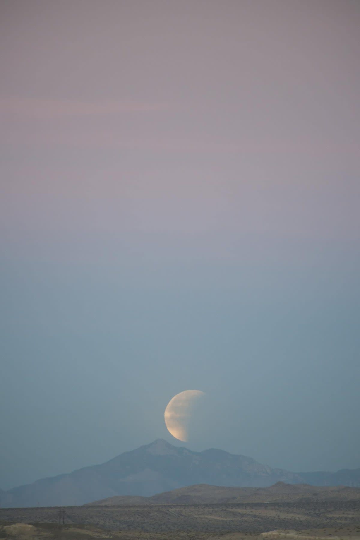 A full Moon seen over the Trona Pinnacles in California (Nasa)