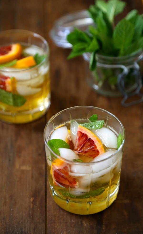 <strong>Get the <a href="http://www.climbinggriermountain.com/2014/03/foodie-fridays-blood-orange-mint-julep.html" target="_blank">Blood Orange Mint Julep recipe</a> from Climbing Grier Mountain</strong>