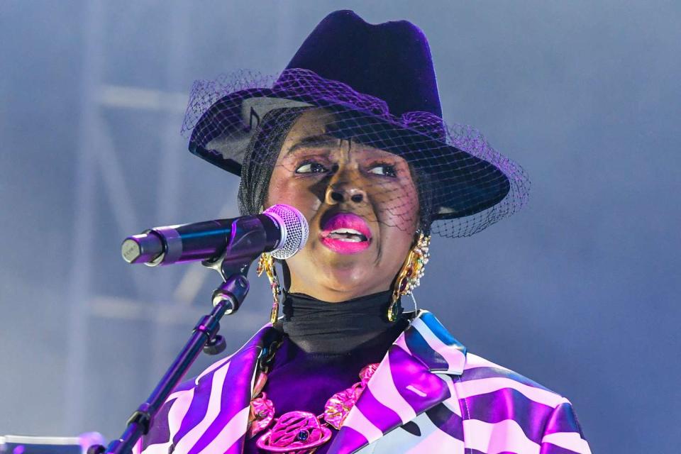 <p>Aaron J. Thornton/WireImage</p> Ms. Lauryn Hill performing in Atlanta on Oct. 8, 2022