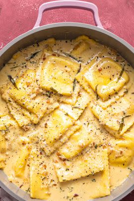 Creamy Lemon Herb Butter Ravioli