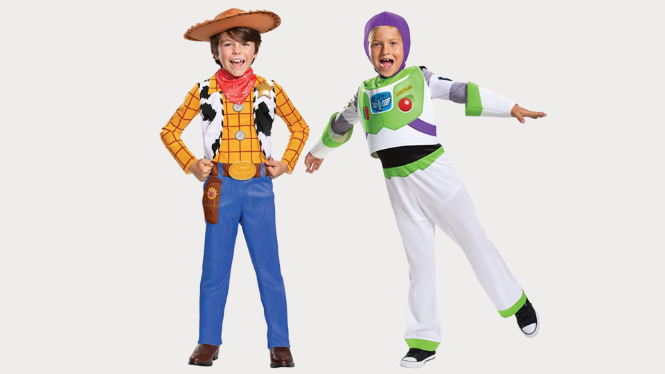 Sibling Halloween costumes: Woody and Buzz Lightyear