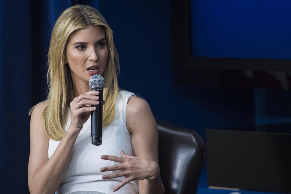 On Twitter, Ivanka Trump doesn’t seem to take after her father when it comes to policies, but then changes her tune.