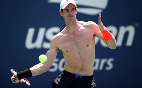 Murray has been battling the heat and humidity of Flushing Meadows - Credit: GETTY IMAGES