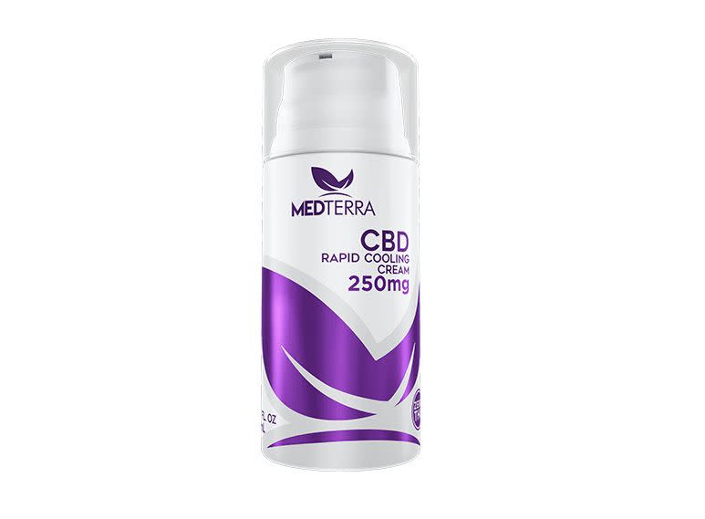 For folks who need a stronger CBD formula for everything from arthritis and sore muscles, to chronic pain,&nbsp; <strong><a href="https://fave.co/2TatxYa" target="_blank" rel="noopener noreferrer">this topical CBD cooling cream is made of 100 milligrams of CBD</a></strong> for quick relief. It's a cooling formula that can be applied pretty much anywhere to provide instant relief from pain and inflammation. It has a five-star rating from reviews who claim it's "proof pain can be overcome" and "fast relief that stays." <strong><a href="https://fave.co/2TatxYa" target="_blank" rel="noopener noreferrer">Get it at MedTerra for $50</a></strong>.&nbsp;