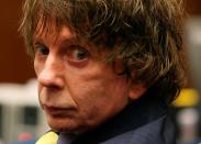 FILE PHOTO: Defendant Phil Spector appears in court during his murder trial in Los Angeles