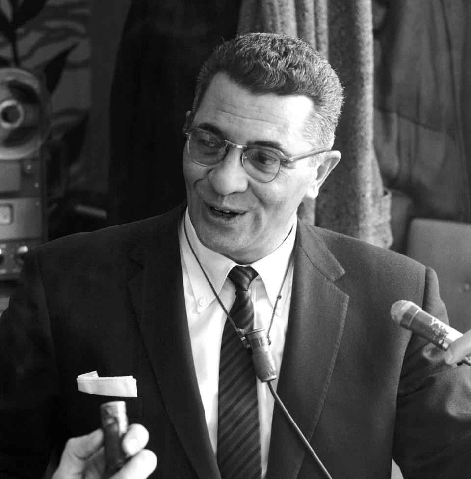 Vince Lombardi is introduced as the new head coach of the Packers during a press luncheon at the Hotel Northland on Feb. 3, 1959. It is one of many photos the Green Bay Press-Gazette provided for the four-volume Packers history by team historian and former Press-Gazette sportswriter Cliff Christl.