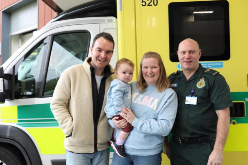 Gazette: Cecilia would not hold on and she soon made an appearance at the doors of Chelmsford Ambulance