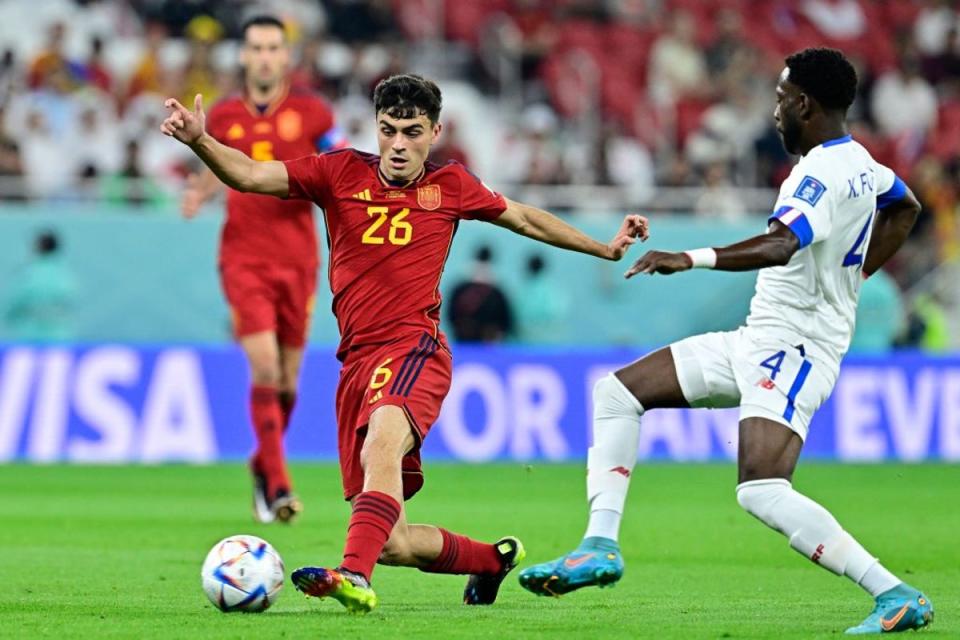 Pedri is one of Spain’s stars and impressed against Costa Rica (AFP via Getty Images)