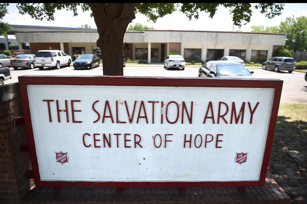 The Salvation Army Center of Hope serves as a homeless shelter. It is located on Greene Street in Augusta.