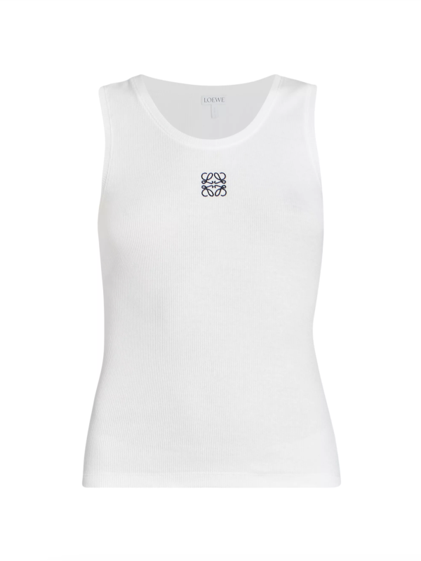 <p>Loewe Anagram Tank Top, $430, <a href="https://rstyle.me/+VQuMP2DkZt-1PaYtiU1Vfg" rel="nofollow noopener" target="_blank" data-ylk="slk:available here;elm:context_link;itc:0;sec:content-canvas" class="link ">available here</a> (sizes XS-XL)</p>