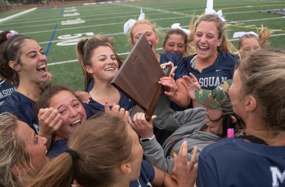 Manasquan Girls Lacrosse defeats Manasquan 13-8 in NJSIAA Sectional final in Rumson, NJ on June 1, 2022.