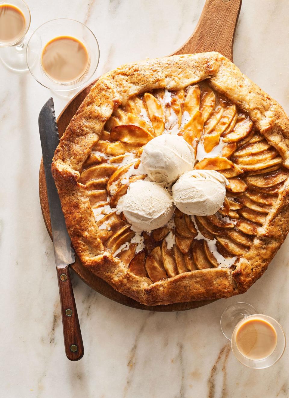 Salted Irish Cream Apple Crostata