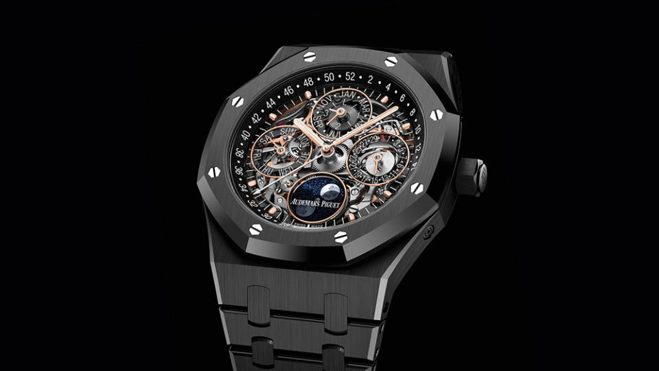 Audemars Piguet 2019 Royal Oak Perpetual-Calendar Openworked Black Ceramic