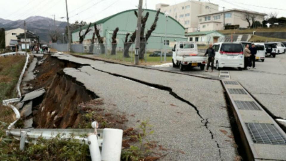 日本石川縣能登地區（1日）發生芮氏規模7.6強震。（圖／翻攝自Ｘ＠shingen1001）