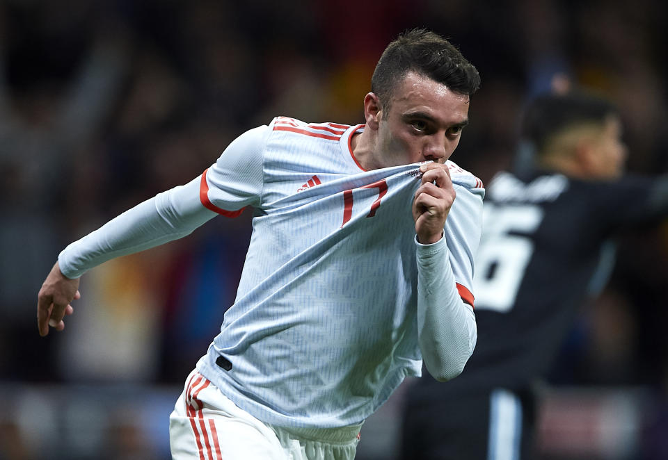 <p><strong>Iago Aspas (30, Celta Vigo):</strong> Der Spätstarter. Begann erst mit Ende 20 so richtig aufzudrehen und das bei dem “kleinen” Klub Celta Vigo. Erzielte in den letzten 104 Ligaspielen 51 Tore, schaffte so den Sprung in die Nationalmannschaft und hat seinen WM-Kaderplatz praktisch sicher. Mehr noch: Aspas ist derzeit Spaniens Mittelstürmer Nummer eins, noch vor Morata und Diego Costa. Hat Vertrag bis 2022, Marktwert ca. 25 Millionen Euro. <br>(Bild: Getty Images) </p>