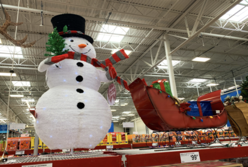 Sam's Club decks out its stores with Christmas decorations even before Halloween, as members shop earlier than ever for the holidays. 