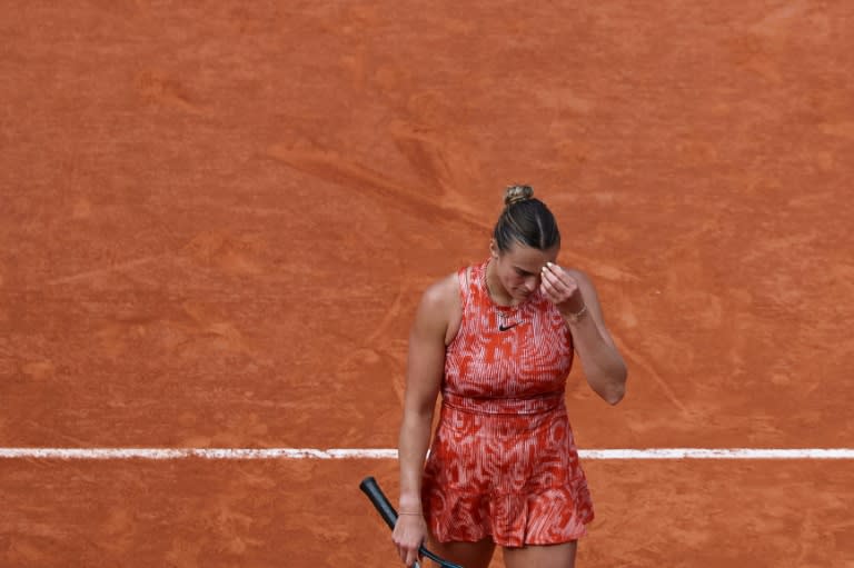 Thanks but no thanks: Aryna Sabalenka has been invited to the Olympics but has said she will not play (ALAIN JOCARD)