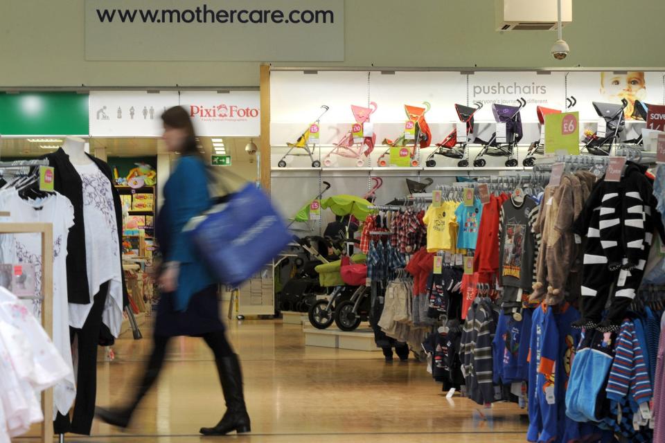 While Mothercare' shops will close, its products will remain on sale (PA)