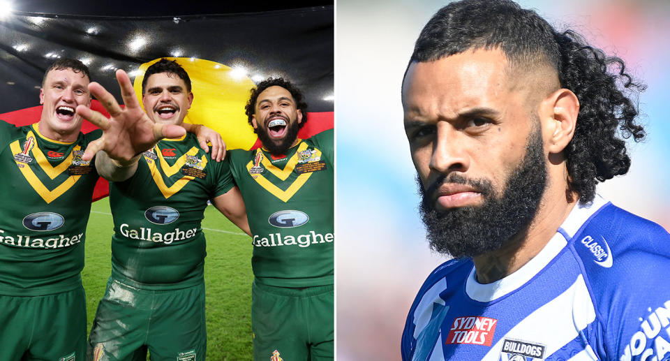 Pictured right is Indigenous NRL star Josh Addo-Carr.
