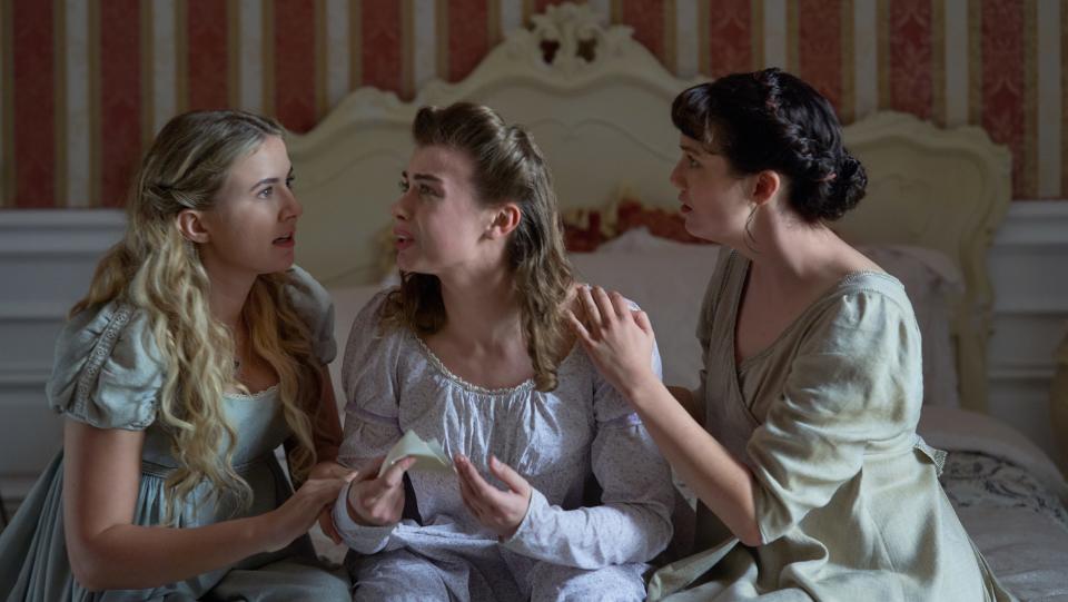 Eliza Bennett, Catherine Hannay, Nell Barlow, An American in Austen, 2024 loveuary hallmark