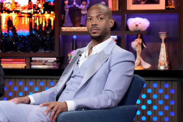 <p>Charles Sykes/Bravo via Getty</p> Marlon Wayans on "Watch What Happens Live."