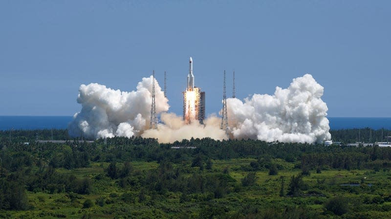 China’s spaceplane launched from the Jiuquan Launch Center aboard a Long March 2F rocket in August 2022.
